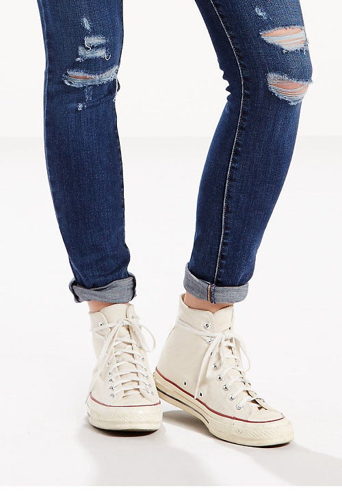 Calça Jeans Skinny 711 Feminina Levi's Azul Tamanho 29