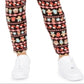 Leggings estampadas plus size da Planet Gold para mulheres, tamanho 1X, pretas