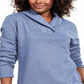 Karen Scott Suéter Feminino Manga Longa Heather Azul Tamanho XS