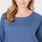 Karen Scott Top Esportivo Feminino Gola Redonda Azul Tamanho P