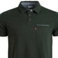 Camisa polo masculina Levi's com bolso, verde, tamanho XXL, P/P