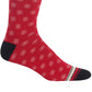 Meias sociais estampadas femininas HOTSOX vermelhas tamanho 10-13