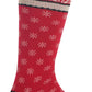 Meias sociais estampadas femininas HOTSOX vermelhas tamanho 10-13