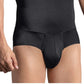 Calcinha Leo Masculina Cintura Extra Alta Modelagem Moderada Preta Tamanho Grande