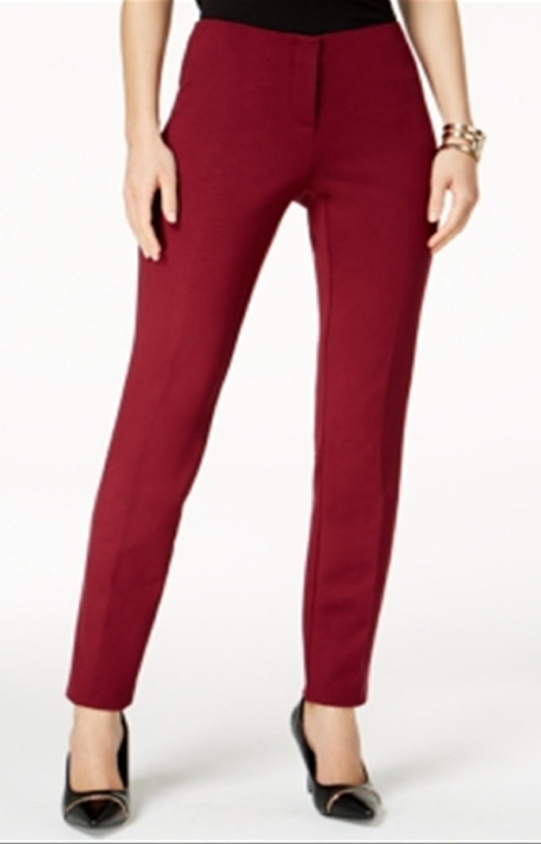 Calça skinny Hollywood feminina Alfani vermelha tamanho 0 pequena