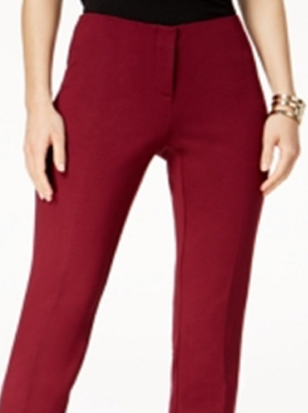 Calça skinny Hollywood feminina Alfani vermelha tamanho 0 pequena