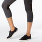 Calça legging curta feminina Calvin Klein preta tamanho X-S