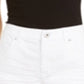 Shorts desfiados de cintura alta femininos INC International Concepts, branco, tamanho 8