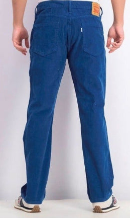 Calça Levi's Masculina de Veludo Cotelê Reto Stretch - Azul - Tamanho 33X30