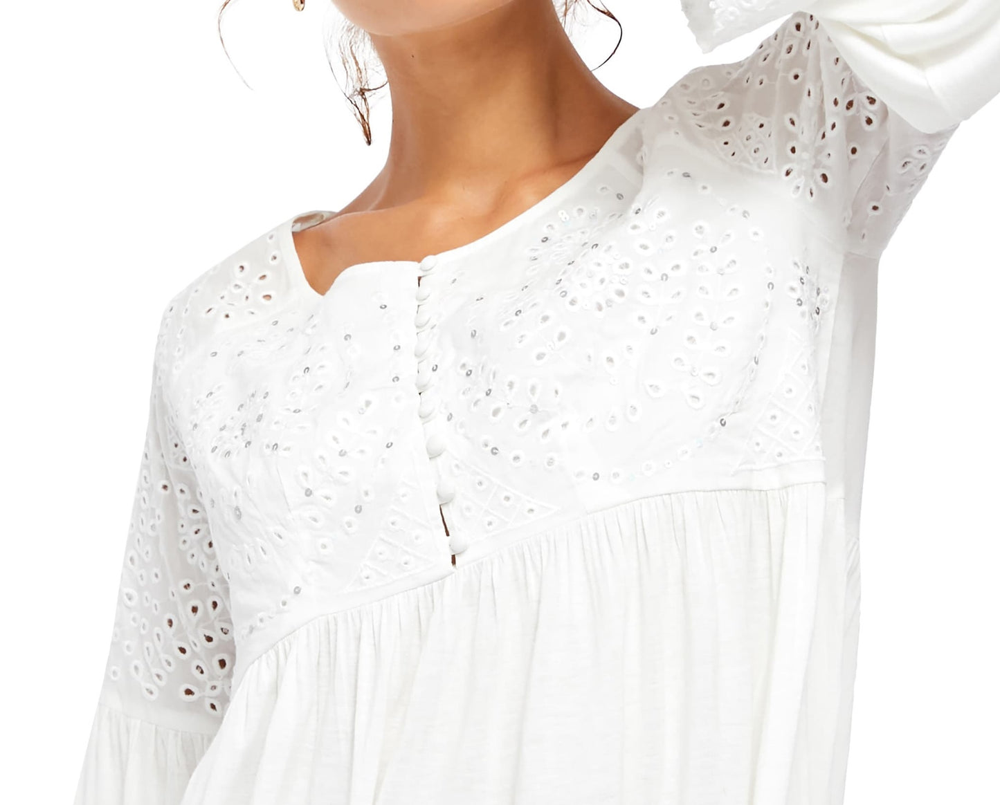 Top Sea of ​​Love Feminino Free People Branco Tamanho Grande