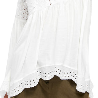 Top Sea of ​​Love Feminino Free People Branco Tamanho Grande