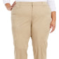 Calça jeans plus size feminina Charter Club, cintura média, marrom, tamanho 18W