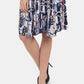 Vestido Godet sem mangas com decote em V feminino New York Collective, azul, tamanho grande