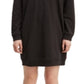 Vestido de moletom feminino Levi's Crew, preto, tamanho pequeno