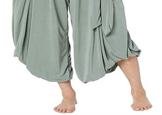 Calça Harém Venice Feminina Free People Verde Tamanho Grande