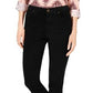 Jeans feminino slim fit de veludo cotelê estilo &amp; co, tamanho 6, preto, tamanho pequeno