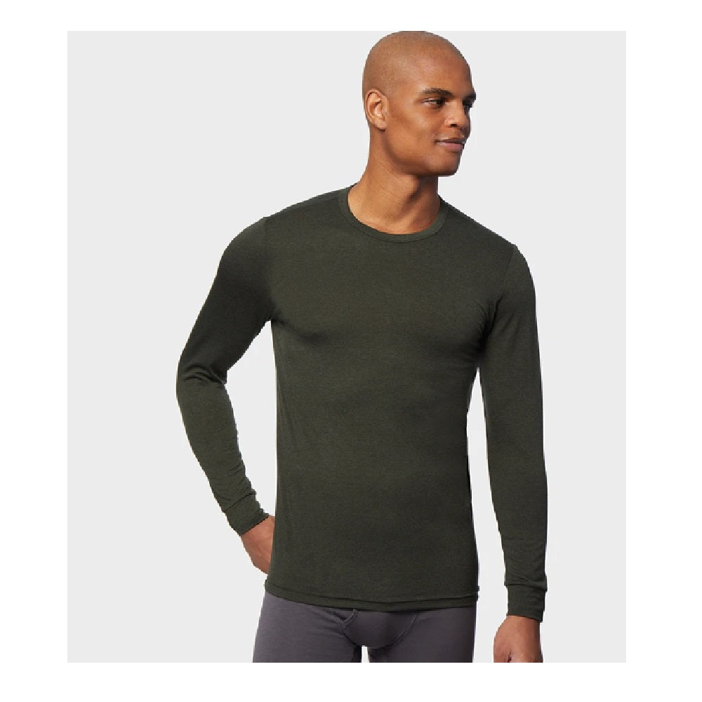 Camisa de gola redonda masculina 32 Degrees, verde, tamanho XL