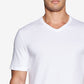 Camiseta Tommy Hilfiger Masculina com Gola V, Pacote Econômico, 4 unidades, Branca, Tamanho Grande