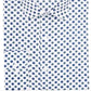 Camisa social masculina Bar III com estampa de bolinhas e gola slim fit, branca, tamanho L-16,5x34-35