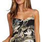 Vestido estampado Hey Bud da Volcom Junior, ajuste e flare, preto, tamanho G