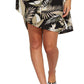 Vestido estampado Hey Bud da Volcom Junior, ajuste e flare, preto, tamanho G