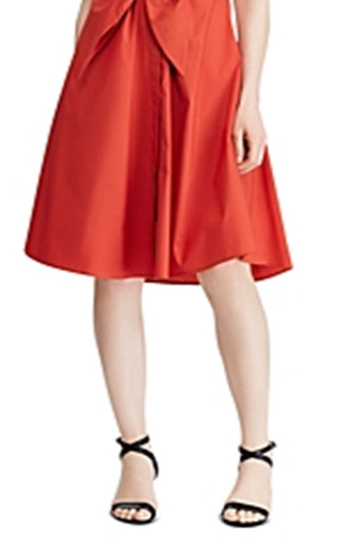 Vestido-camisa Ralph Lauren feminino manga curta comprimento até o joelho vermelho tamanho 10
