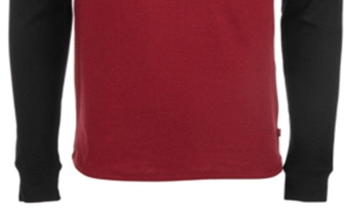 Camiseta térmica masculina Levi's de manga comprida vermelha tamanho X-G