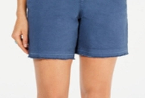 Shorts femininos estilo &amp; co, azul, tamanho 16