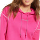 Moletom feminino Adidas Cropped com capuz rosa tamanho P