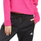 Moletom feminino Adidas Cropped com capuz rosa tamanho P