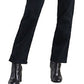 Calça jeans Levi's 724 reta feminina, preta, tamanho 29