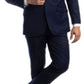 Terno masculino Azzuro Slim Fit com lapela entalhada, azul, tamanho 52R/46
