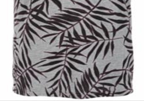 Camiseta masculina American Rag Leaf Lines com decote em V, cinza, tamanho grande