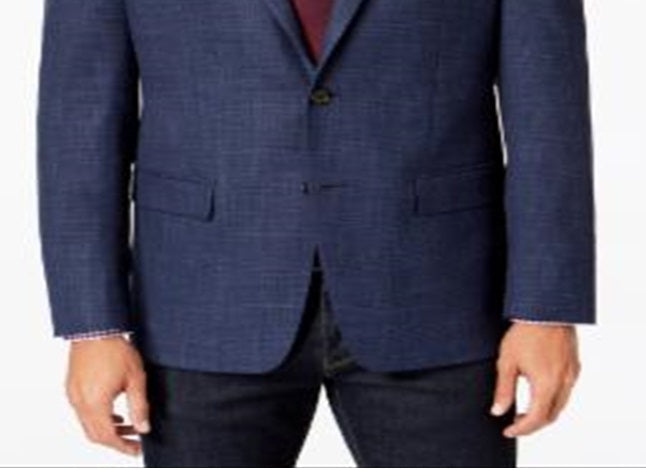 Ralph Lauren Regular Fit Xadrez Sportjaqueta Masculina Azul Tamanho 44