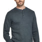 Malha Waffle Masculina Vintage à Prova de Intempéries Henley Verde Tamanho XXL