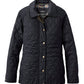 Casaco feminino Ralph Lauren acolchoado com acabamento em couro sintético, preto, tamanho 2XL