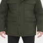 Jaqueta utilitária texturizada Kenneth Cole New York masculina, verde, tamanho médio