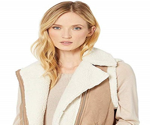 ralph-lauren-womens-faux-shearling-trim-vest-brown-size-small