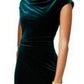 Vestido lápis longo sem mangas Vince Camuto feminino, verde, tamanho 2