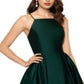 Vestido de baile de cetim feminino Betsy &amp; Adam, verde, tamanho 8