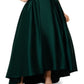 Vestido de baile de cetim feminino Betsy &amp; Adam, verde, tamanho 8