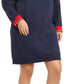 Vestido moletom com estampa de logotipo Tommy Hilfiger Sport Plus feminino, azul, tamanho 2X
