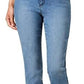 Calça jeans reta Charter Club Lexington azul, tamanho 12-S