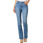 Calça jeans feminina Charter Club Lexington reta azul tamanho 16 curta