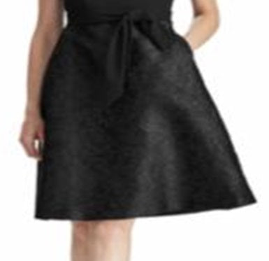 Vestido Ralph Lauren Feminino para Ocasiões Especiais, Floral, Jacquard, Amarração Automática, Sem Mangas, Ajuste e Flare, Preto, Tamanho 16P