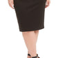Vestido feminino Kasper com estampa de blocos de cores, sem mangas, gola redonda, comprimento até o joelho, para usar no trabalho, rosa, tamanho 22W