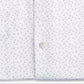Camisa social masculina Bar III Classic Regular Fit Stretch com bolinhas dispersas, branca, tamanho 17/17 1/2 - 34/35