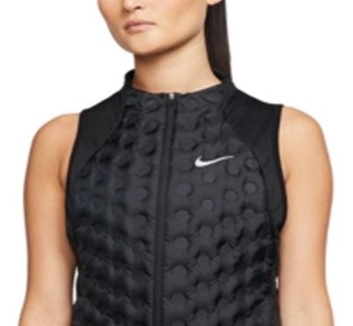 Colete de corrida feminino Nike AeroLoft preto tamanho grande