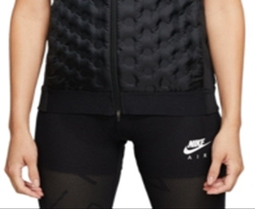 Colete de corrida feminino Nike AeroLoft preto tamanho grande