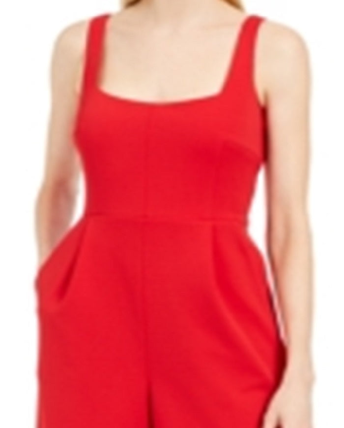 Macacão Calvin Klein Feminino Sem Mangas Vermelho Tamanho 12